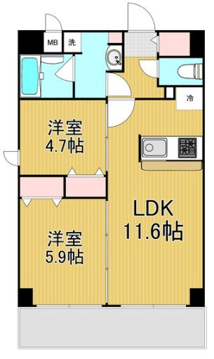 【間取り】 | レジデンシア都島アイラ