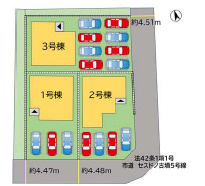 田川市大字伊田12期2号棟の区画図