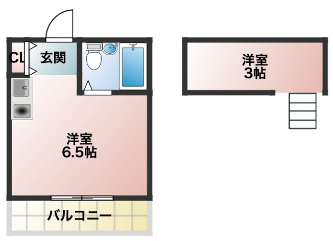 【間取り】 | サンパレス２１鳳