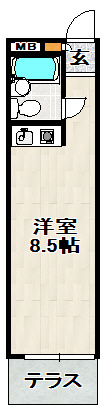 エルフォンテ宝塚の間取り