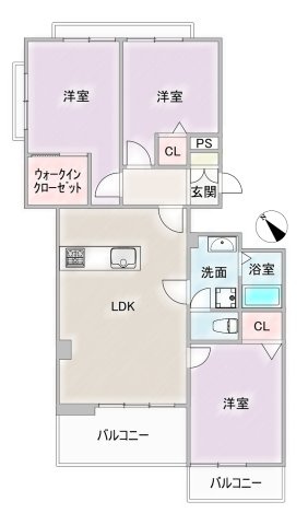 四観音住宅の間取り