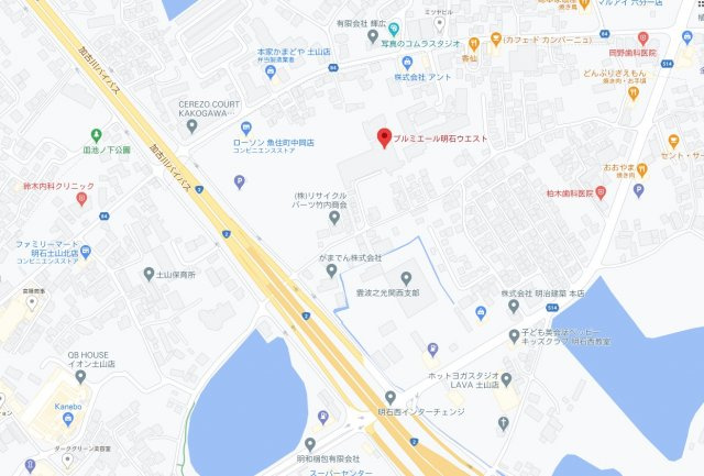 プルミエール明石ウエスト　6階の地図