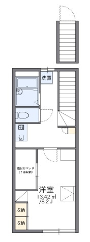 【間取り】 | レオパレスさちB