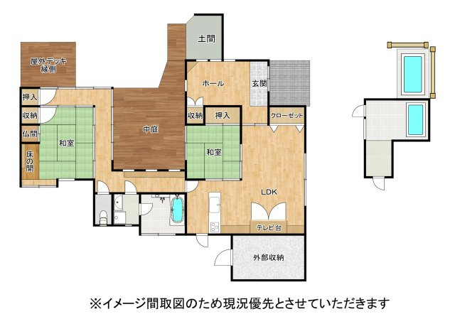 【間取り】 | 阿蘇郡南阿蘇村大字河陰　別荘