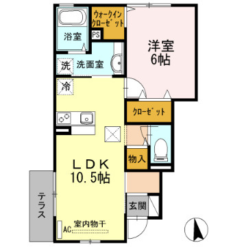 アジュールブルーの間取り