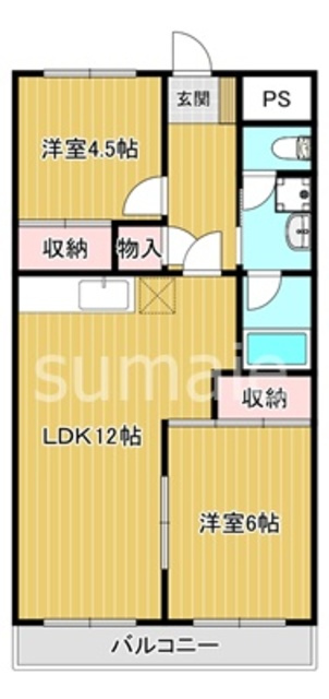 渋谷コート３号棟の間取り|人気のオールフローリングです。