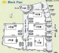 つくば市若森第1　新築戸建　3号棟の区画図