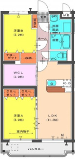 【間取り】 | La vie belle Takeda