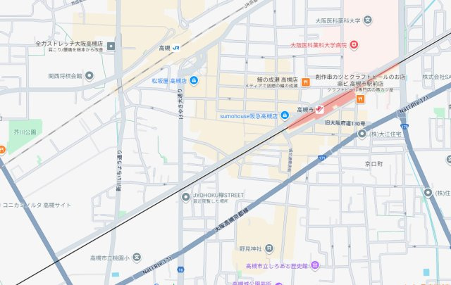 JYOHOKU欅STREETの地図