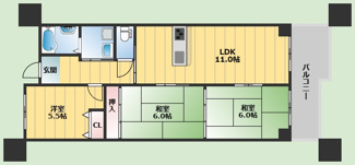 【間取り】 | プリムベール向丘