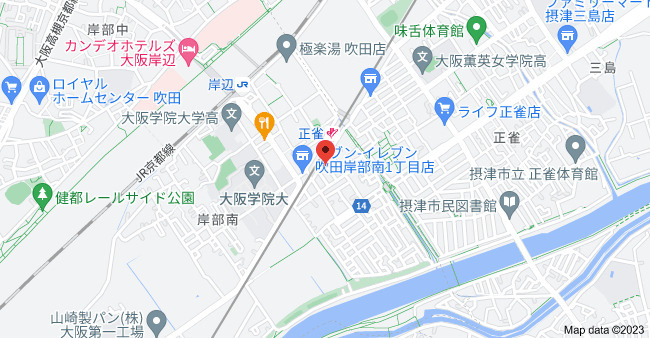 クオーレ南正雀駅前の地図