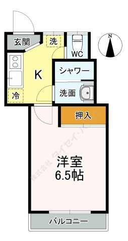ヨコミゾハイムＢの間取り|間取り