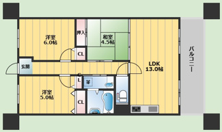 【間取り】 | シャルマンド箕面