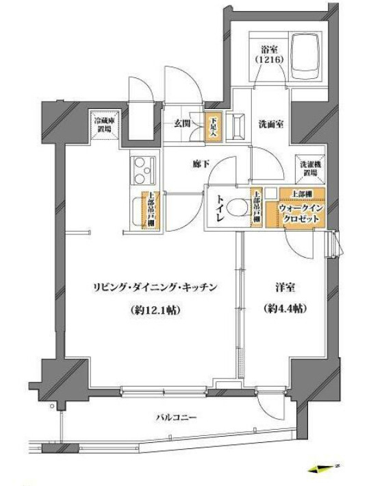 ソルフィエスタ新御徒町の間取り