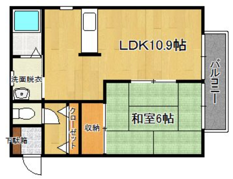 パルコ針摺の間取り|別号数タイプ