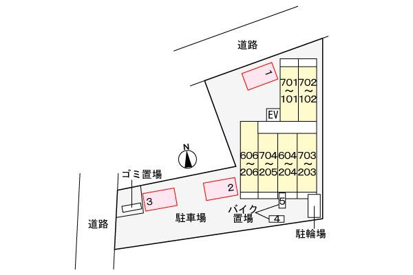 カデュウーの駐車場