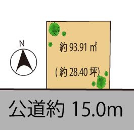 目黒区駒場1丁目　建築条件なし売地の土地図