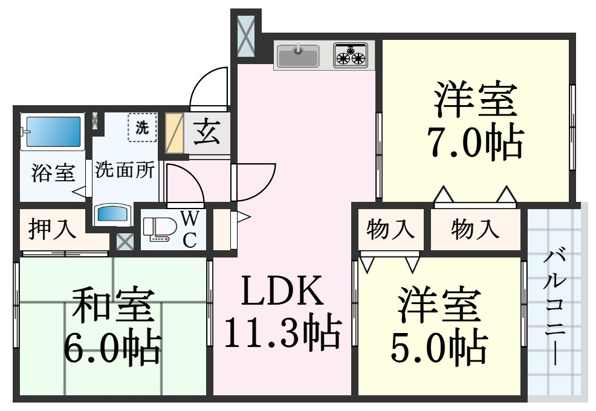 イーストヒルズ平野