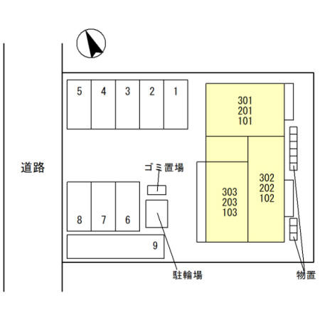 ＡＫＯＵＳＡＭ（ｱｺｰｻﾑ）の区画図