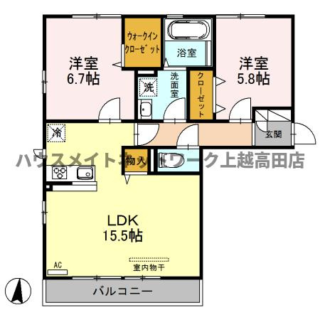 ブリリアントコート・マーベラスコート ブリリアントコートの間取り|間取図