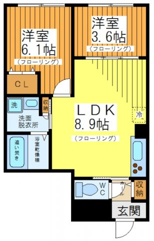 ウェルスクエアイズム明大前の間取り