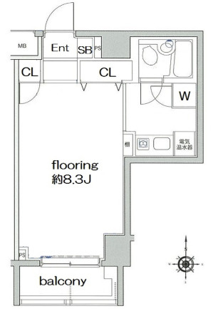 グラツィア方南町の間取り