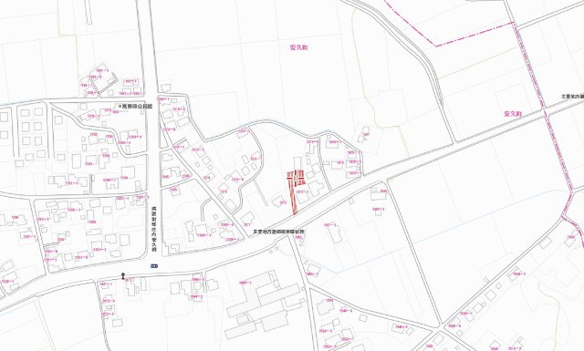 【土地図】 | 都城市安久町　C区画　340万円