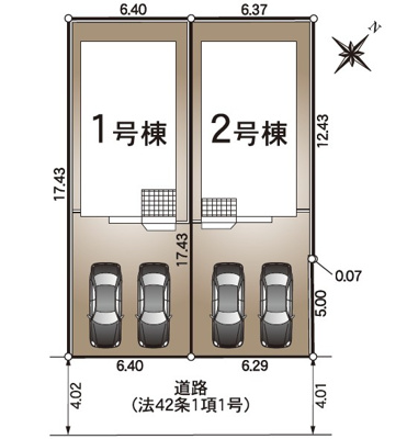 【区画図】 | 浜松市中央区富塚町 新築一戸建て 1号棟 | 1号棟の区画図です