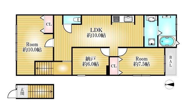 苅藻通2丁目住宅の間取り