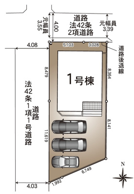 【区画図】 | 浜松市中央区安新町 新築一戸建て | 区画図です
