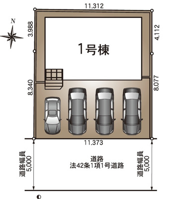 【区画図】 | 浜松市中央区安間町 新築一戸建て | 区画図です