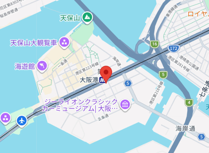 葵コーポの地図