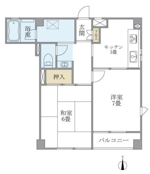 マノワール武蔵野の間取り