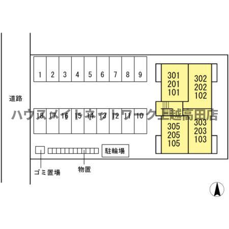 ミズノの区画図|配置図