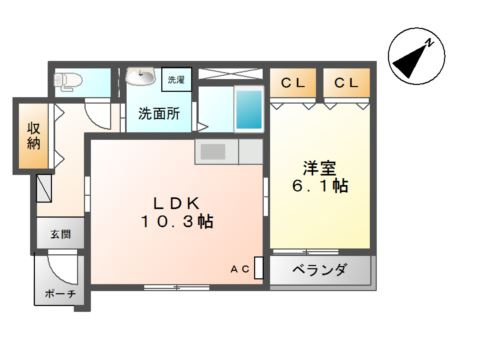 ビバーチェ窪新町の間取り