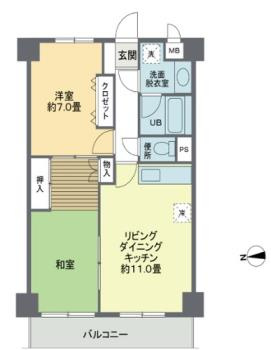 ヒル・イーストＳＳの間取り