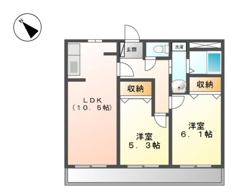 ハイツセイミヤの間取り
