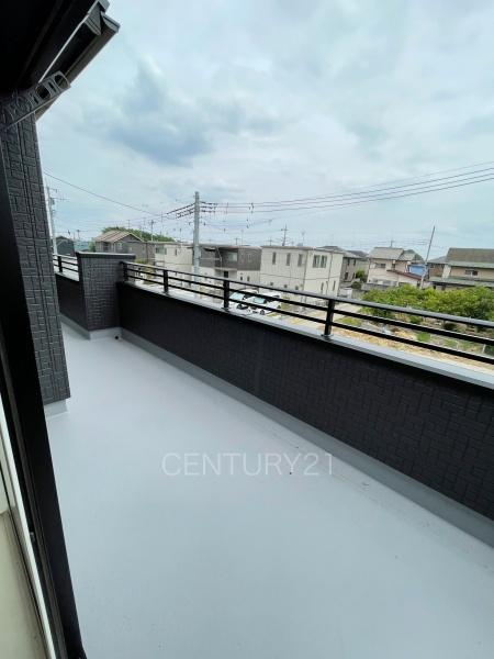  前橋市総社町植野全４棟３号棟のバルコニー|バルコニー