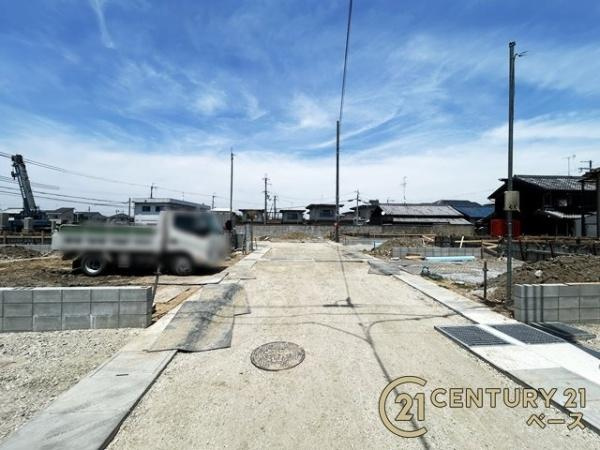 クレイドルガーデン市場 ３号棟 ／新築一戸建の前面道路含む現地写真|■現地撮影写真■