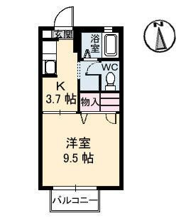 【間取り】 | インペリアル　Ｂ棟