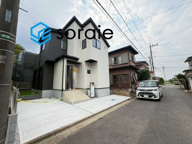 狭山市水野全1棟　新築戸建　リナージュの前面道路含む現地写真|令和8年7月16日撮影。