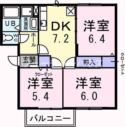 ロイヤルタウンＢの間取り