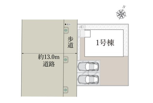 所沢市下富全1棟　新築戸建　リナージュの区画図