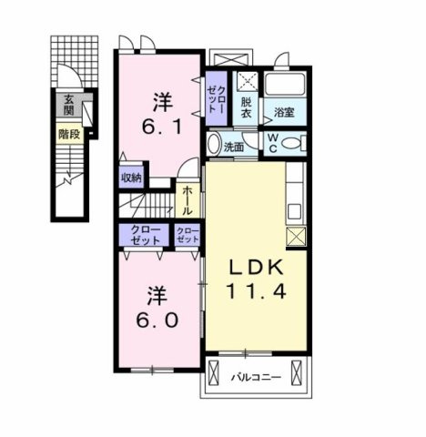 【間取り】 | ヴァーサ白鳥Ⅱ
