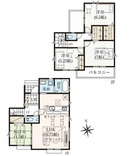 入間市鍵山8期全2棟　新築戸建　グラファーレの間取り|2026/6/23 撮影