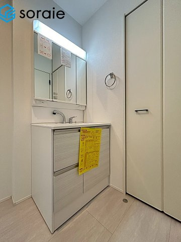 入間市鍵山8期全2棟　新築戸建　グラファーレの独立洗面台|2026/6/23 撮影