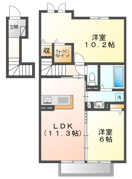 ウィステみやまえの間取り