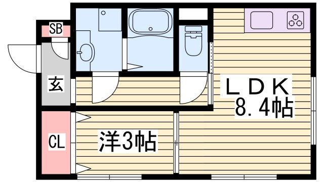 ラフィーネ亀山の間取り