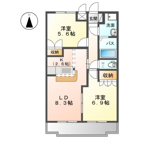 シャンティの間取り