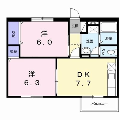 エミネンスユイⅡの間取り